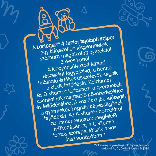 Lactogen 4 Junior tejalapú italpor vitaminokkal és ásványi anyagokkal 2+ év 500 g