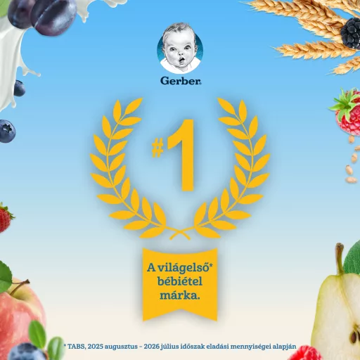 Gerber banános málnás tejpép, 6 hónapos kortól 200 g