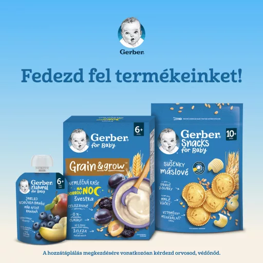 Gerber banános málnás tejpép, 6 hónapos kortól 200 g