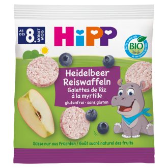 HiPP BIO almás-áfonyás rizskorong 8 hónapos kortól 30 g