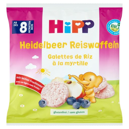 HiPP BIO almás-áfonyás rizskorong 8 hónapos kortól 30 g