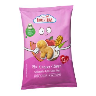   Fruchtbar extrudált kukorica snack 30g oroszlán édesburgonya 12hó+ Bio