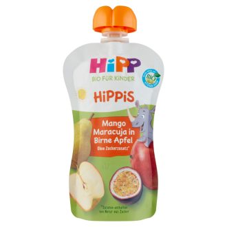   HiPP HiPPiS BIO mango-maracuja almás körtében gyümölcspép 1 éves kortól 100 g