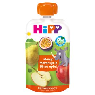   HiPP HiPPiS BIO mango-maracuja almás körtében gyümölcspép 1 éves kortól 100 g