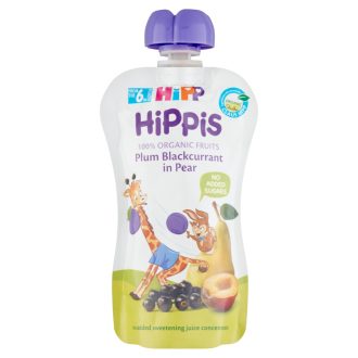   HiPP HiPPiS BIO szilva-feketeribizli körtében gyümölcspép 6 hónapos kortól 100 g
