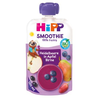   HiPP Smoothie áfonya almában és körtében bio gyümölcskészítmény 1 éves kortól 120 ml