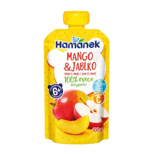 Hamánek bébi desszert 100g alma mangó tasakos 6hó+