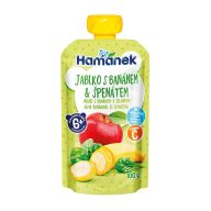   Hamánek bébi desszert 100g alma banán spenót tasakos 6hó+