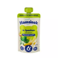   Hamánek bébi desszert 100g alma banán spenót tasakos 6hó+