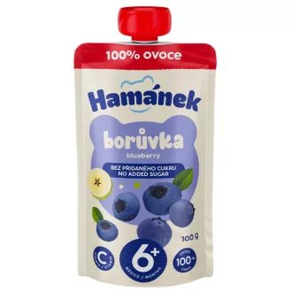 Hamánek bébi desszert 100g alma áfonyával tasakos