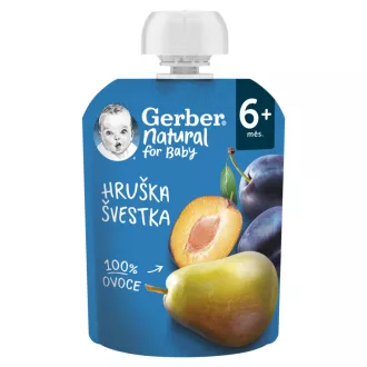   Gerber körte-szilva gyümölcspüré, 6 hónapos kortól 90 g