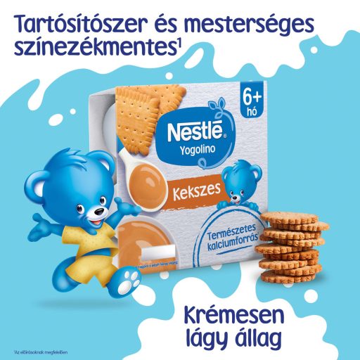 Nestlé Yogolino kekszes babapuding 6-36 hónapos korig 4 x 100 g (400 g)
