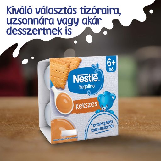Nestlé Yogolino kekszes babapuding 6-36 hónapos korig 4 x 100 g (400 g)