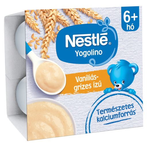 Nestlé Yogolino vaníliás ízű grízes babapuding 6+ hó 4 x 100 g (400 g)