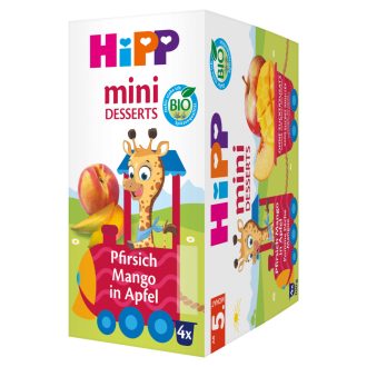 Hipp poharas desszert 4x100g barack-alma bio 5hó+