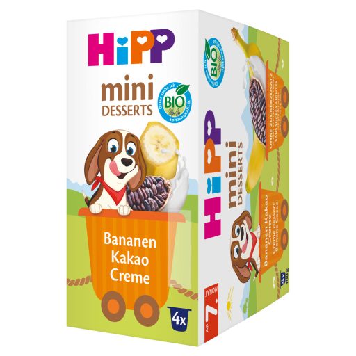 Hipp poharas desszert 4x100g banán-kakaó bio 7hó+