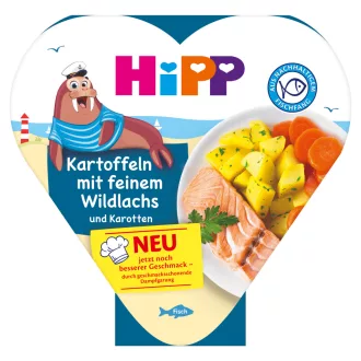   Hipp Bio bébi készétel 250g Sárgarépa burgonyával és vadlazaccal 12hó+