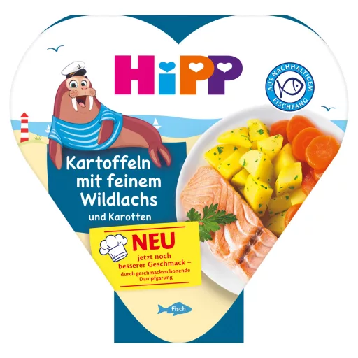 Hipp Bio bébi készétel 250g Sárgarépa burgonyával és vadlazaccal 12hó+