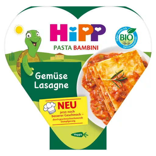 Hipp bébi készétel 250g zöldséges lasagne 12hó+ bio