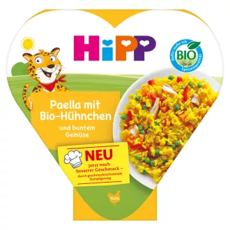   Hipp bébi készétel 250g Paella csirkével és színes zöldségekkel 12hó+ bio