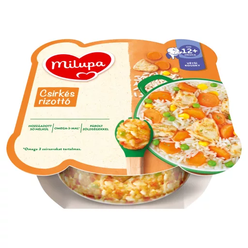 Milupa csirkés rizottó zöldséges, húsos étel 12 hónapos kortól 230 g
