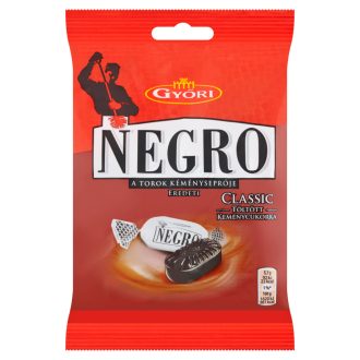   Győri Negro Classic mentol-ánizs ízű töltött keménycukorka 79 g