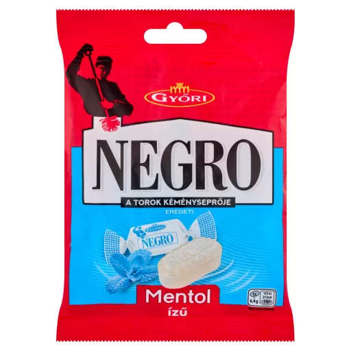 Győri Negro mentol ízű keménycukorka 63 g