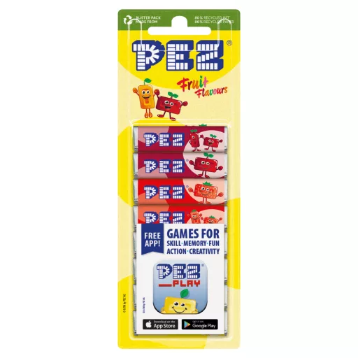 Pez Play gyümölcsízű cukorka 8 x 8,5 g (68 g)