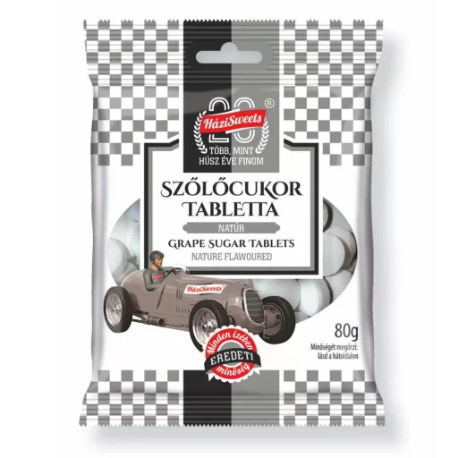 Házisweets szőlőcukor tabletta 80g natúr