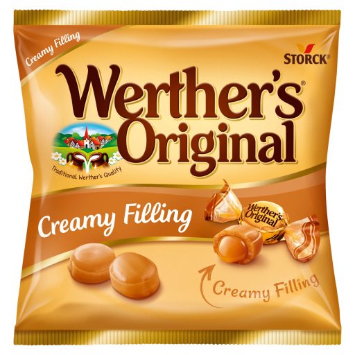 Werther's Original tejszínes cukorka karamellkrémmel töltve 80 g