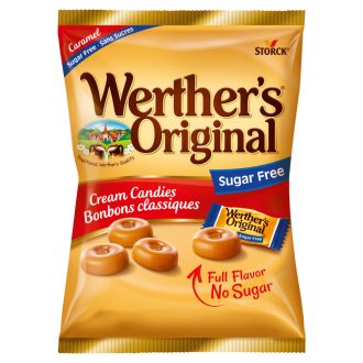   Werther's Original cukormentes tejszínes töltetlen keménycukorka édesítőszerekkel 70 g