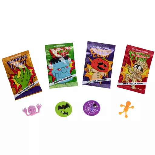Becky's Pop & Fun Halloween pattogó cukorka szett játékokkal