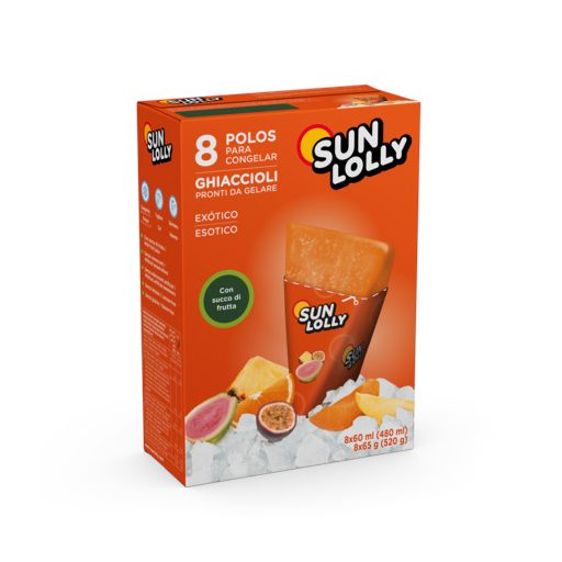 SunLolly jégnyalóka 8x60ml exotic ízű