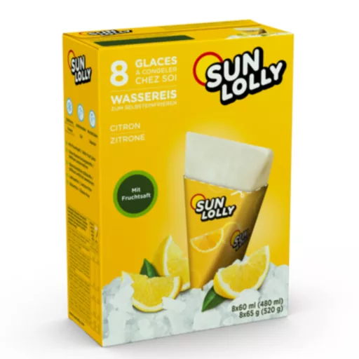 SunLolly jégnyalóka 8x60ml citrom ízű