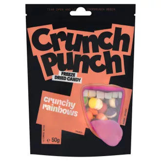 Crunchpunch cukorka 50g crunchy rainbows