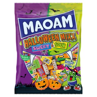   Maoam Halloween Mixx Sweet & Sour olvadó rágóbonbon keverék részben kóla ízesítéssel 300 g
