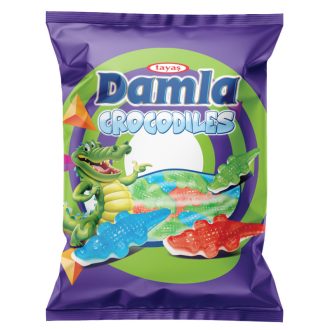 Damla gumicukor 80g Crocodiles vegyes gyümölcs ízű