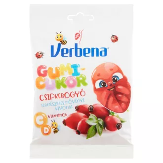   Verbena csipkebogyós gumicukor hozzáadott vitaminokkal 90 g