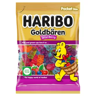   Haribo Goldbären Wild Berry gyümölcsízű gumicukorka 80 g