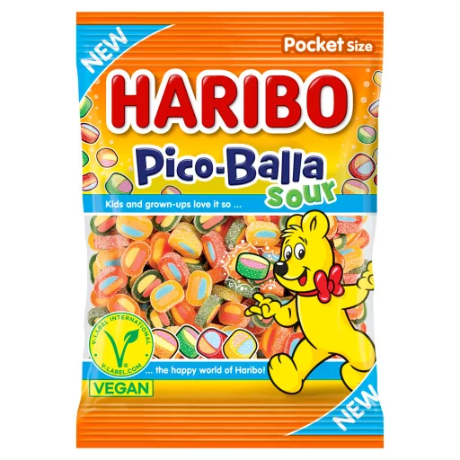 Haribo gumicukor 80g Pico Balla Sour