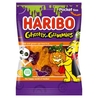 Haribo Ghostly Gummies gyümölcsízű gumicukorka 80 g
