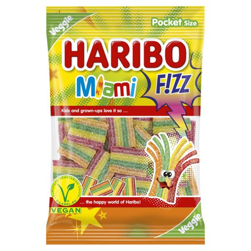 Haribo Miami Fizz gyümölcsízű gumicukorka 85 g