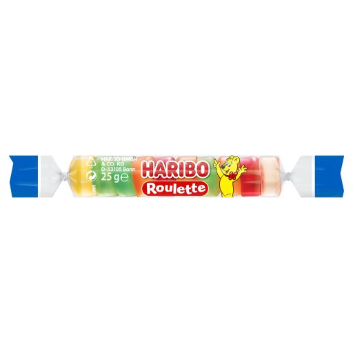 Haribo Roulette gyümölcsízű gumicukorka 25 g