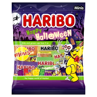   Haribo Happy Halloween vegyes, gyümölcsízű és savanyú, gyümölcsízű kandírozott gumicukorka 250 g