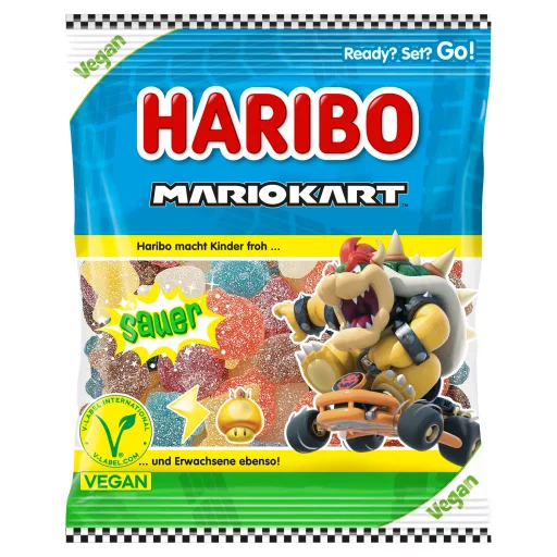 Haribo gumicukor 160g Mario Kart Sauer