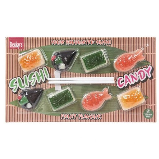 Becky's Sushi Candy - zselés cukorka 80g gyümölcs ízű 
