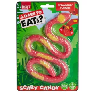 Becky's gumicukor 80g eper ízű kígyó