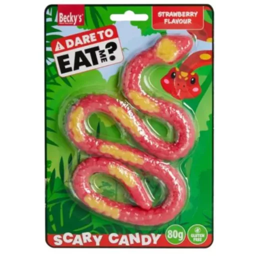 Becky's gumicukor 80g eper ízű kígyó