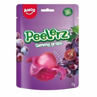 Amos Peelerz hámozható gumicukor 65g szőlő 