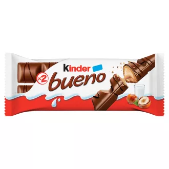   Kinder Bueno tejcsokoládéval bevont ostya tejes-mogyorós krémmel töltve 2 x 21,5 g (43 g)
